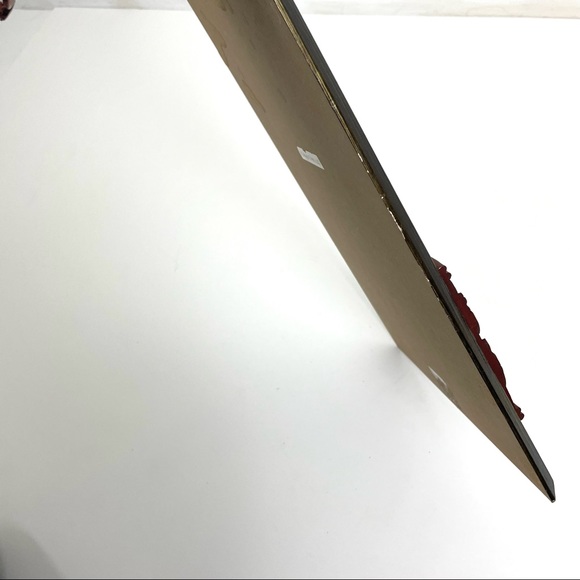 Decorative Wall Hanging with Brown Decorative Scroll Trim. - Picture 3 of 6